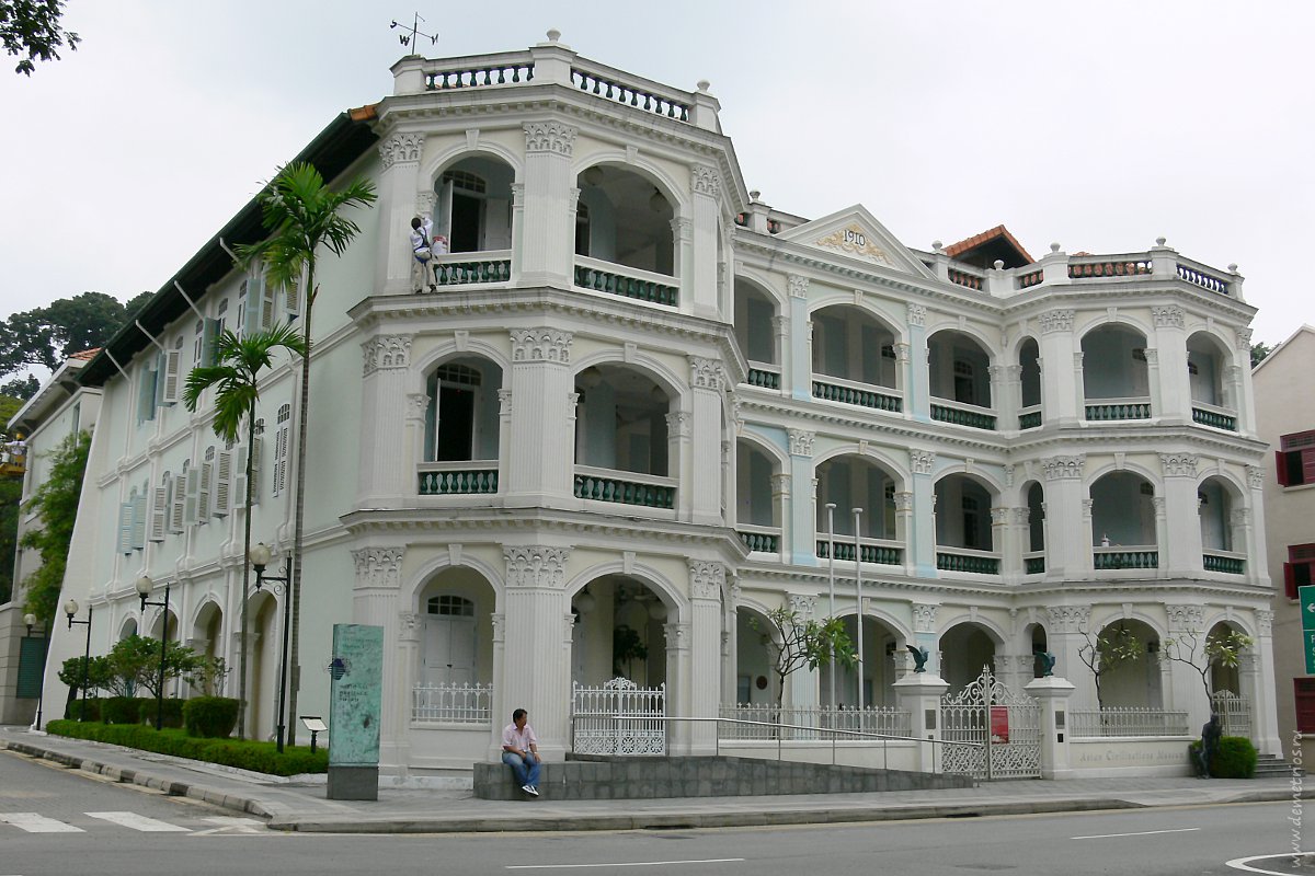 Старые здания в Сингапуре. Old buildings in Singapore