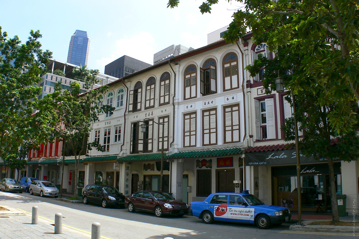 Сингапур. Улицы чайнатауна. Singapore. Chinatown street