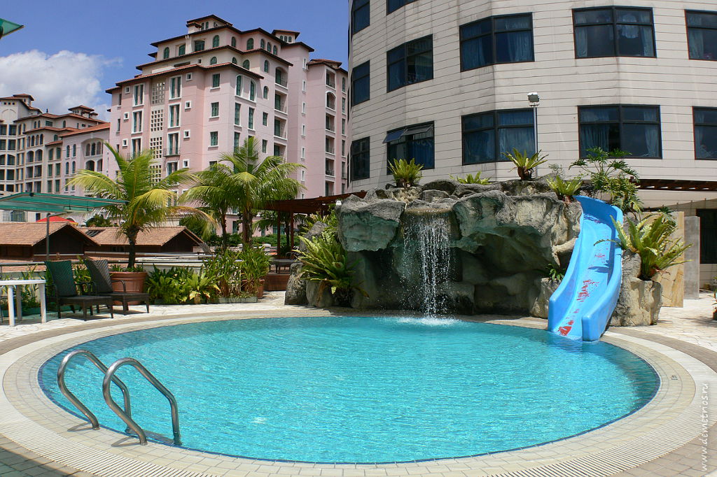 Бассейн. Swimming pool. Robertson Quay Hotel. Singapore. Сингапур