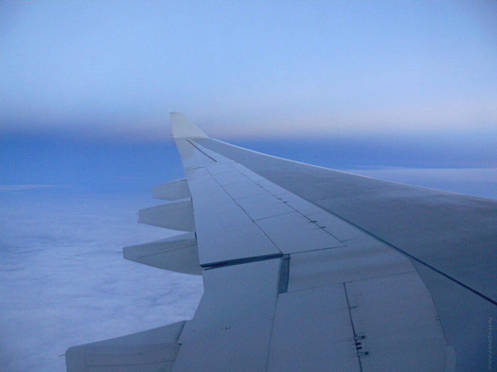 На подлете к Сеулу. Крыло A330 Korean Air